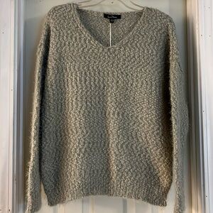 Ladies sweater sage green.  Large very soft and warm  V-neck.  NWT